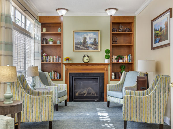 Brookdale Asheboro Community Living Room