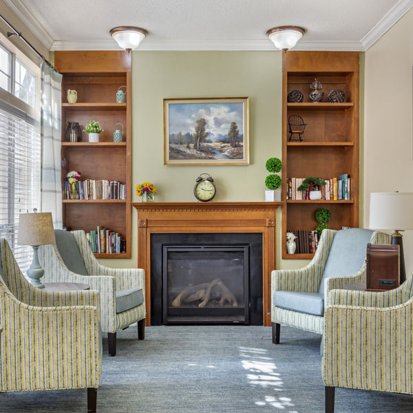 Brookdale Asheboro Community Living Room