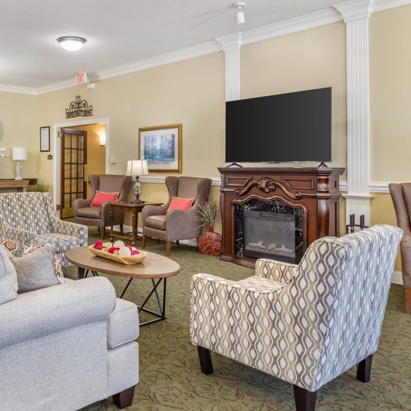 Brookdale Burlington Al Community Living Room