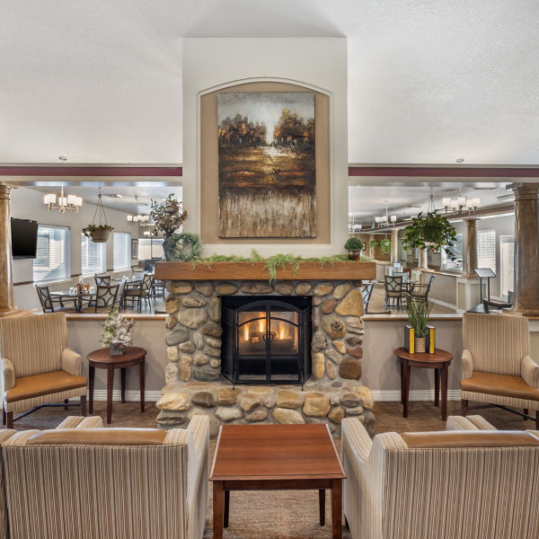 Brookdale Chubbuck Community Living Room