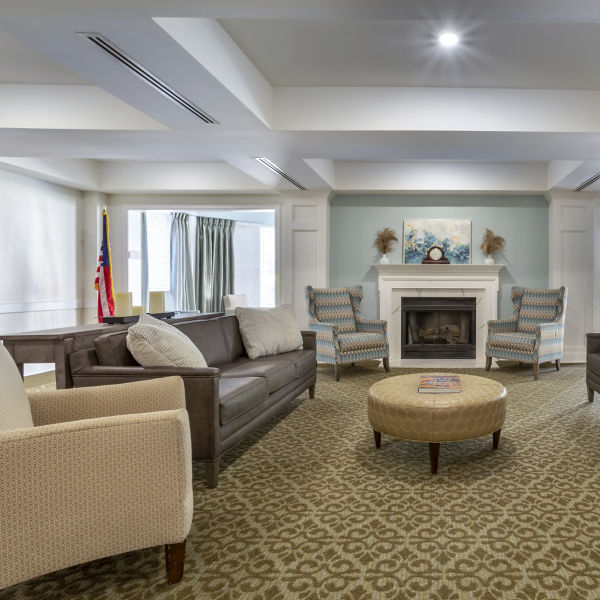Brookdale Evesham Community Living Room