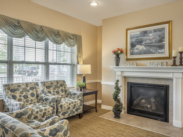 Brookdale Greenville Community Living Room