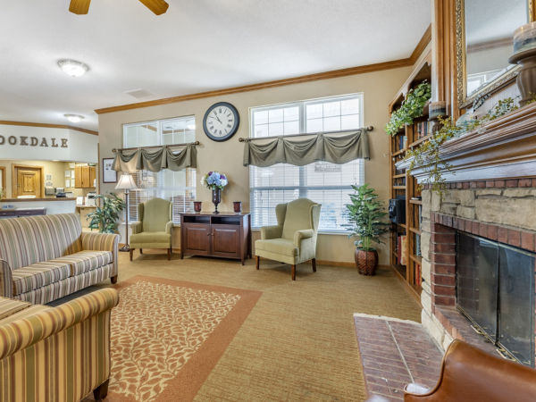 Brookdale Hays Community Living Room