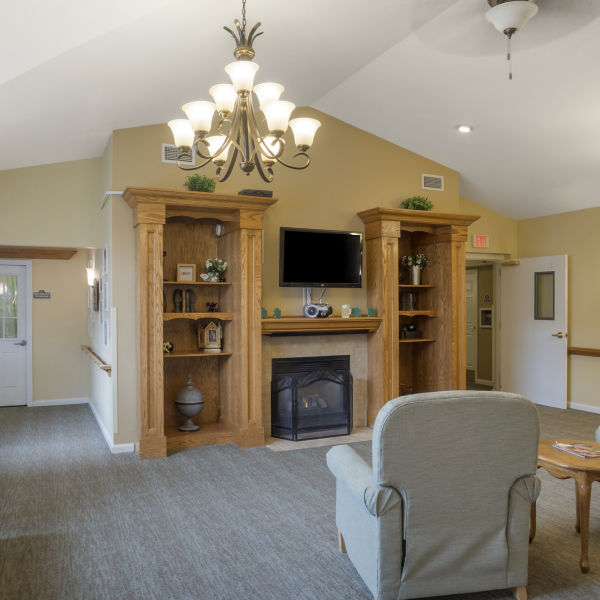 Brookdale Ithaca Al Community Living Room