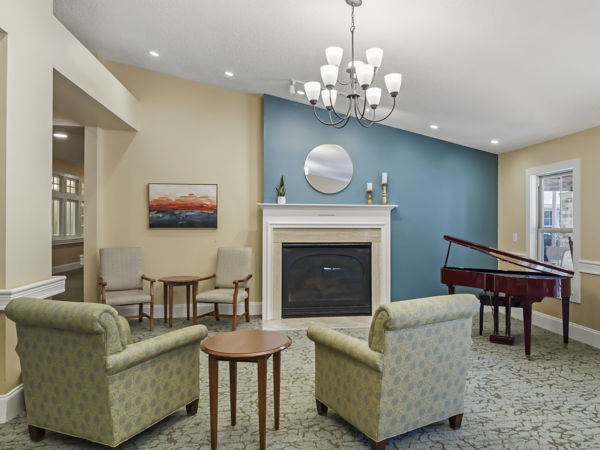 Brookdale Lenoir Community Living Room