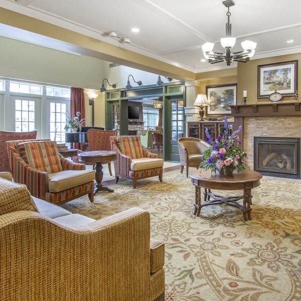 Brookdale Madison West Community Living Room