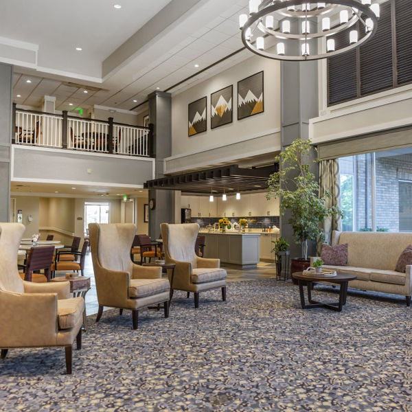 Brookdale Meridian Westland Community Living Room