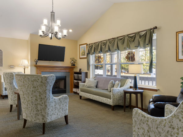 Brookdale Monroe Community Living Room