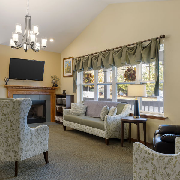 Brookdale Monroe Community Living Room