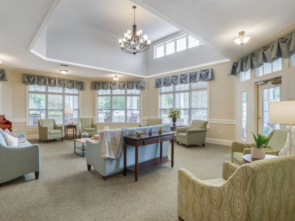 Brookdale Monroe Square Al Community Living Room
