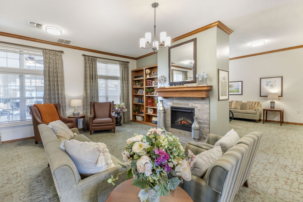 Sitting Area Fireplace