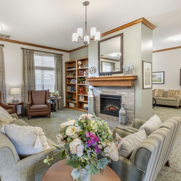 Brookdale Norman Sitting Area Fireplace