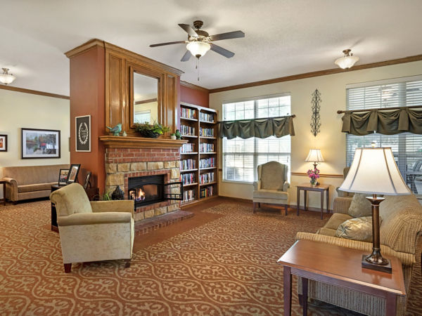 Brookdale Piqua Community Living Room