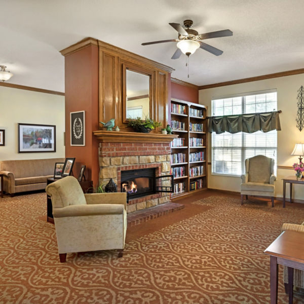 Brookdale Piqua Community Living Room