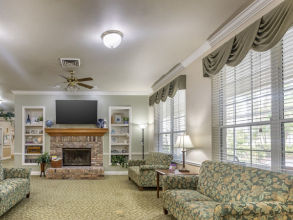 Brookdale Port Charlotte Community Living Room