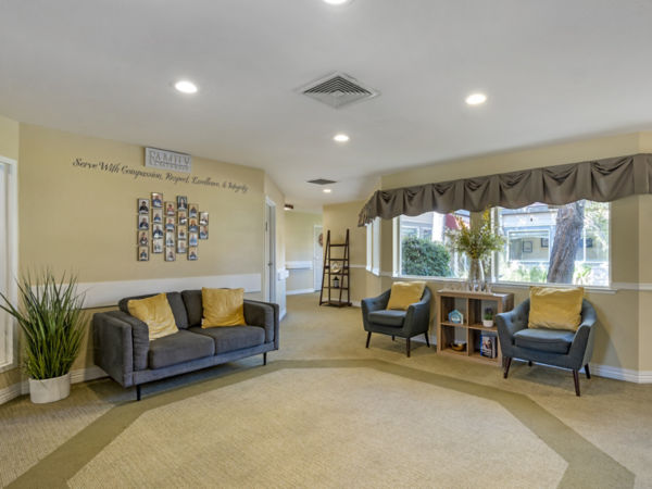 Brookdale Roseville Community Living Room