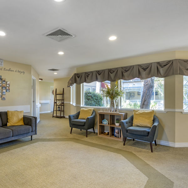 Brookdale Roseville Community Living Room