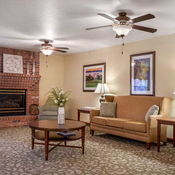 Brookdale Russellville Community Living Room