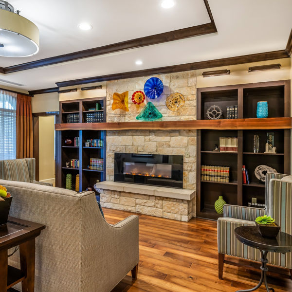 Brookdale The Solana Vintage Park Community Living Room