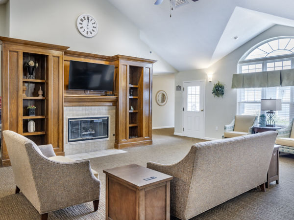 Brookdale Topeka Community Living Room
