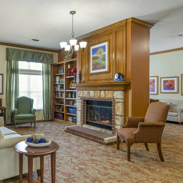 Brookdale Tyler East Community Living Room