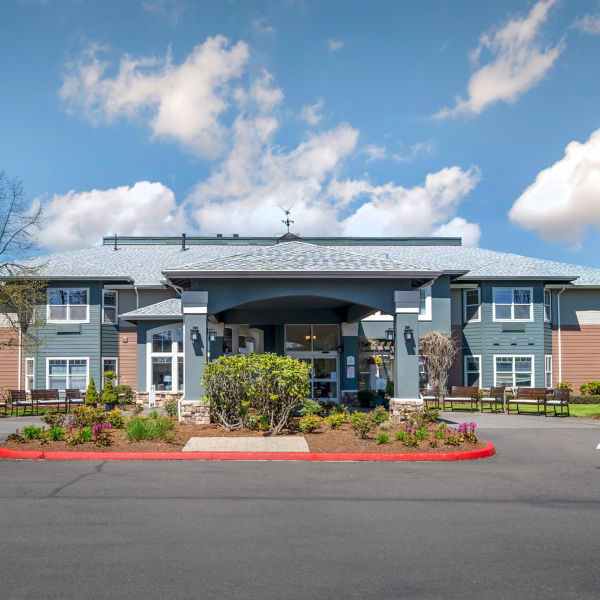 Brookdale Rose Valley Scappoose Entrance