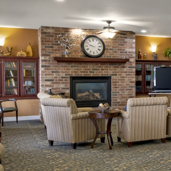 Brookdale Bossier City Community Living Room