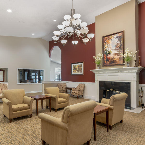 Brookdale Brighton Mi Community Living Room
