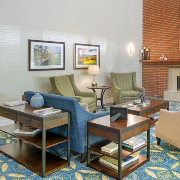 Brookdale Hendersonville East Community Living Room