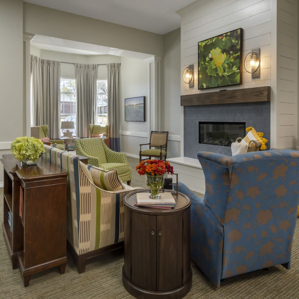 Brookdale Jackson Oaks Community Living Room