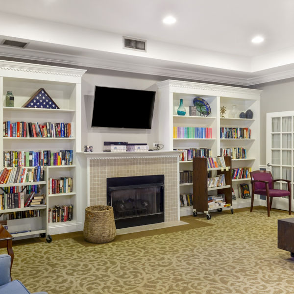 Brookdale Meadowmont Al Community Living Room