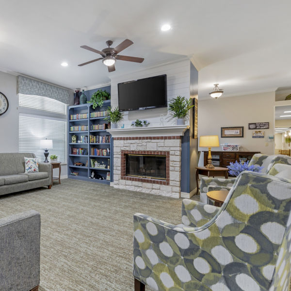 Brookdale Nacogdoches Community Living Room