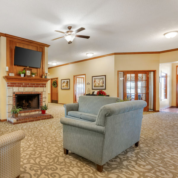 Brookdale Owasso Community Living Room