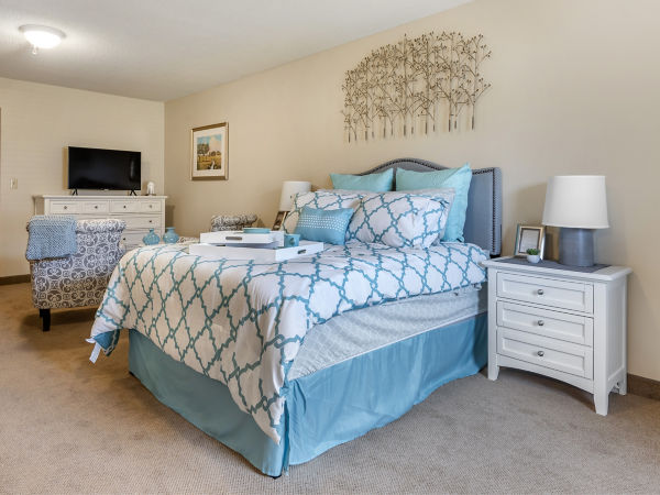 Brookdale Painted Post Apartment Bedroom