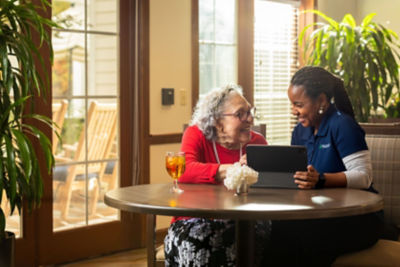 Associate Showing Resident Ipad