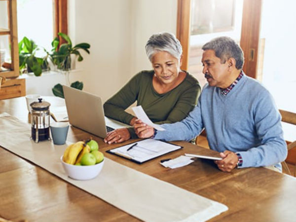 Couple Paying Bills