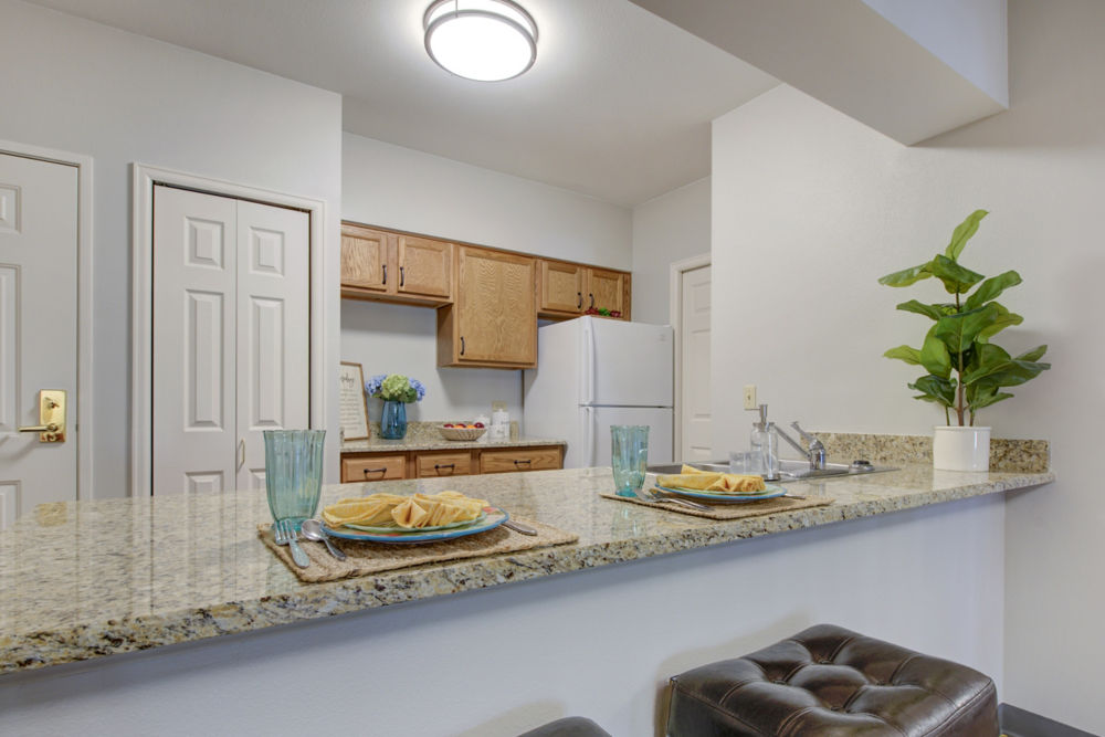 Memory Care  Apartment Kitchen