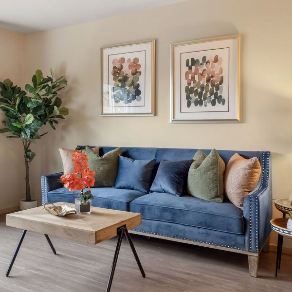 Brookdale West Seattle Apartment Living Room