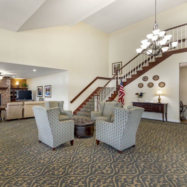 Brookdale Bossier City Community Living Room